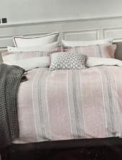 Image of Bedeck Of Belfast Superking Duvet Cover Kala Coral 100% Cotton