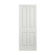 Image of Chester White Grained 4 Panel Moulded Internal Door 1981x762mm Modern Cottage