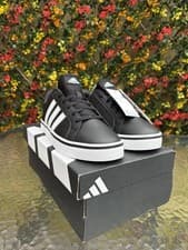 Image of Mens Adidas VS Pace Trainers Black & White UK Size 7.5 BNIB AVSPBW01