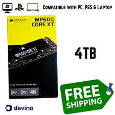 Image of Corsair MP600 CORE XT 4TB Internal NVMe M.2 SSD | For Gaming PC, Laptop & PS5