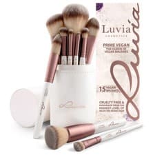 Image of Luvia Cosmetics - Golden Queen Brush Set - 16 Piece Cosmetic Brush Set - Makeup