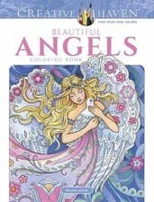 Image of Creative Haven Beautiful Angels Coloring Book, Mar