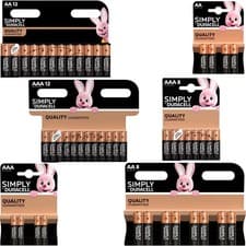 Image of DURACELL SIMPLY AA, AAA ALKALINE BATTERIES LONG EXPIRY - BEST PRICE