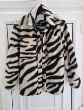 Image of 🖤🤍 GEORGE Zebra Print Shacket – UK 8 – Overshirt / Jacket 🤍🖤