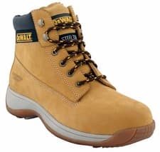 Image of Dewalt Apprentice Honey Safety Boots Steel Toe Cap Mens & Ladies Sizes 3-12