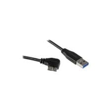 Image of StarTech Slim Micro USB 3.0 Cable - M/M - Right-Angle Micro-USB - 0.5m (20in)