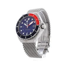 Image of Spinnaker Dumas Men's Automatic Watch with Blue Dial SP-5081-66 Silver Bracelet