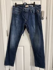 Image of Replay Men’s Willbi Jeans.Size W34-L32.Blue Jeans.BNWT