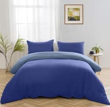 Image of Single Duvet Cover Set Kids Reversible Microfiber Quilt Bedding With Pillowcase