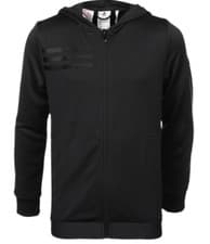 Image of Adidas Carbon Black Kids Hoodie Juniors Hood Boys Hoody Top Poly Training New