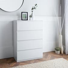 Image of New Sienna Drawer Chest in Black with Stylish Finish for Storage