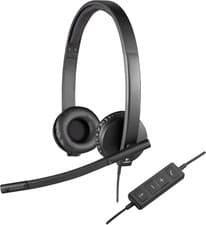 Image of Logitech H570E USB Stereo Headset Noise Cancelling Mic Inline Controls Wired PC