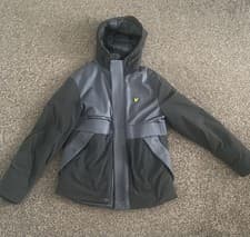 Image of Lyle & Scott Men's Navy Hooded Puffer Jacket