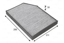 Image of Cabin filter Activated Carbon Filter 715836 VALEO for BMW ALPINA TOYOTA