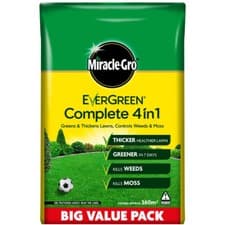Image of Evergreen Complete 4in1 Grass Lawn Care Food Feed Fertiliser Weed Killer- 12.6kg