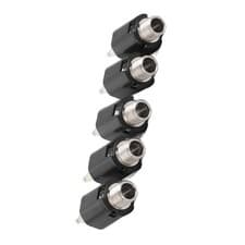 Image of 5Pcs Stereo Jack Socket 6.35mm 2 Channel Input 3P Connector Pickup Jack Socket F