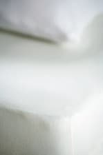 Image of Belledorm 100% Cotton Jersey Memory Foam Fitted Sheet All Sizes and Depths Ivory