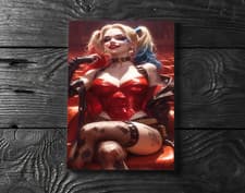 Image of Sexy Harley Quinn Joker Batman DC Universe Comics Poster Print - No Frame