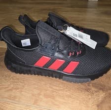 Image of Adidas Kaptir 4.0 Trainers Black Red – UK 11 – Brand New With Tags