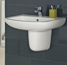 Image of Roca 550mm Basin And Semi Pedestal