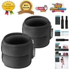 Image of Soft & Adjustable Ankle/Wrist Weights 0.5kg-2kg for Enhanced Fitness Performance