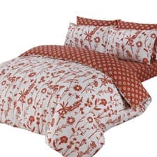 Image of 4 Piece Complete Bedding Set Duvet Cover Set With Fitted Bed Sheet & Pillowcases