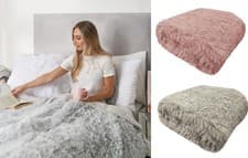 Image of Weighted Blanket For Anxiety Autism Teddy Fur Cosy Super Soft Warm Sensory Throw