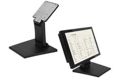 Image of LCD Monitor Stand - Adjustable Folding Metal Desk Mount for 10-24 inch Flat TV S
