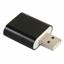 Image of USB Sound Card External Stereo Sound Adapter Converter Splitter Headphones Mic
