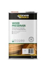 Image of EVERBUILD Wood Preserver 5 LITRE Exterior Wood Protection 5 Colours