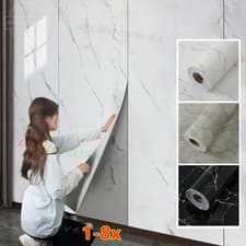 Image of 8X Thick Marble Wallpaper Kitchen Bathroom Waterproof Self-adhesive Wall Sticker