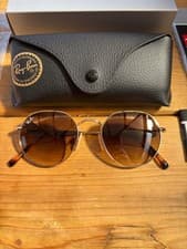 Image of Ray-Ban Jack Sunglasses RB3565 Gold Frame Brown Gradient Lens