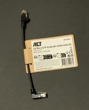 Image of Act CAT6A Network Cable 90° Down Angled, Patch Cable U/UTP Slimline Cable 0.15m
