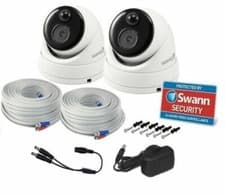 Image of Swann SWPRO-1080MSDPK2 1080p HD Dome CCTV Thermal Sensing Cameras 4580 4680