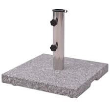 Image of Parasol Base Parasol Stand Umbrella Base Holder Support Granite Square vidaXL