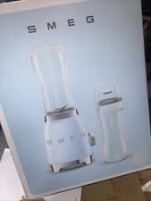 Image of Smeg PBF01PBUK Retro 50’s Personal Blender , 2 x Bottles 2 Go, Dent Base