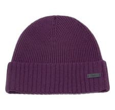 Image of Hugo Boss Wool Beanie With Logo Fati-N 50455712 Col. Dark Purple
