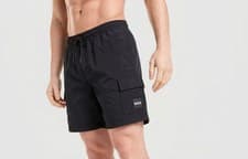 Image of HUGO BOSS BADGE CARG0 SWIM SHORTS LIMITED STOCK 4 COLOURS ALL SIZES S RRP £75