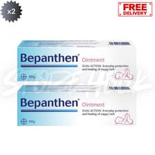 Image of 2x Bepanthen Ointment 100g Dual Action for Nappy Rash and Skin Recovery