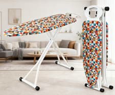 Image of Lavandis Premium Ironing Board Large Lightweight Adjustable Height Wide 122x38cm