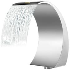 Image of Pool Waterfall Fountain Stainless Steel Fountain 20cmx40cm f Pool Garden Outdoor