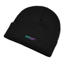 Image of Oakley Casual Adult Snow Beanie B1B Gradient Patch Blackout OSFA