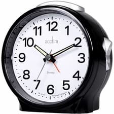 Image of Acctim Elsie Alarm Clock Silent Light Large Snooze Button Easy to Read Luminous