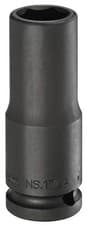 Image of Facom NS.19LA 1/2" Drive Metric Hexagon 6 Point Deep Impact Socket 19mm