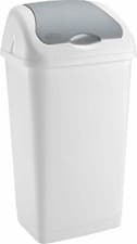 Image of Plastic Swing Top Bin Waste 60L Rubbish Dust Home Kitchen Office