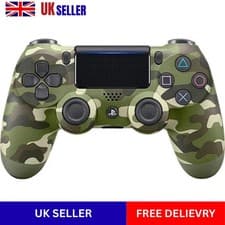 Image of Sony PS4 Official Dual Shock 4 Green Camo V2 Controller Video Game Accessories..