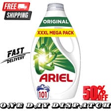 Image of Ariel Washing Liquid Laundry Detergent, Clothes Liquid, 101 Washes,...
