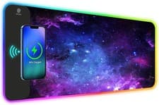 Image of RGB Gaming Mouse Pad, Wireless Charging Mouse Pad 5/7.5/10/15W Auto Adjust