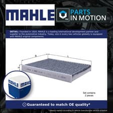 Image of Pollen / Cabin Filter LAK467/S Mahle 64116809933 64116991537 64119163329 Quality