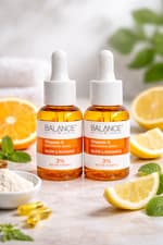 Image of 2* Balance Vitamin C Brightening Serum 3% Active Vitamin C Glow Radiance 30ml
